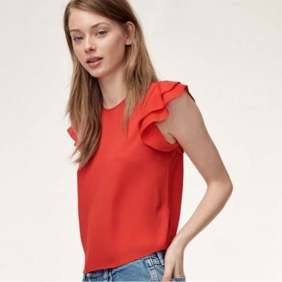 Aritzia Sunday Best O’Hara Top Size M, Yellow - Picture 5 of 7